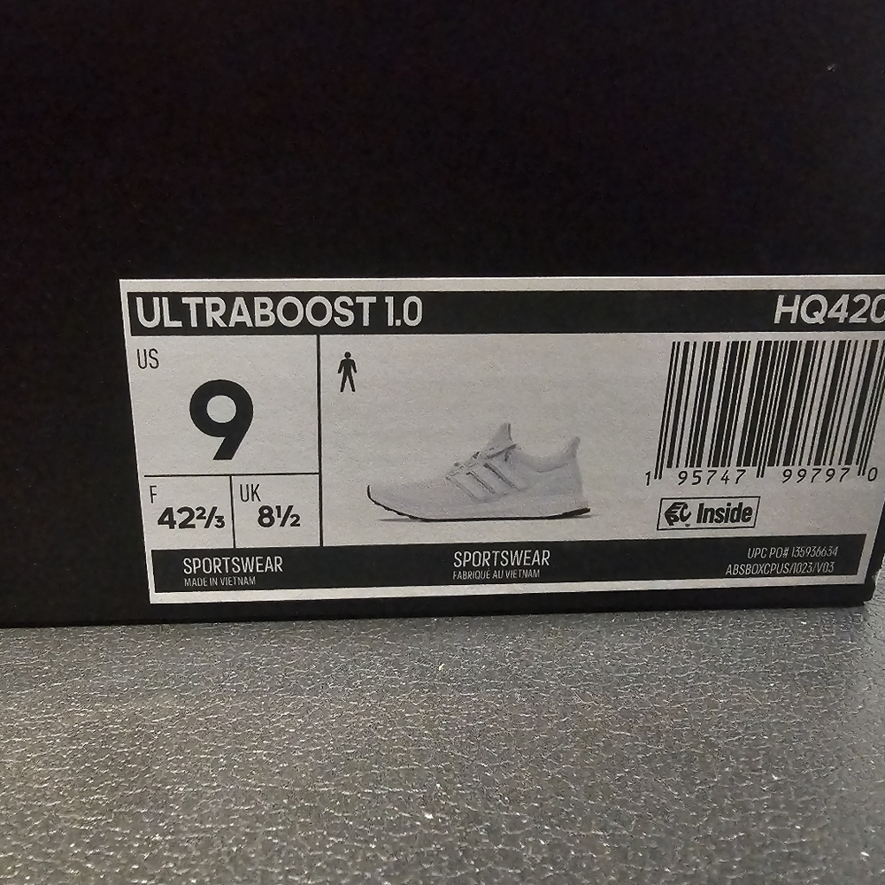 Adidas Ultraboost 1.0 Cloud White 8.5 - Picture 8 of 8